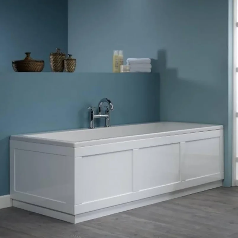 Roper Rhodes 1700mm Traditional Bath Front Panel - Chalk White detail view - Image 2