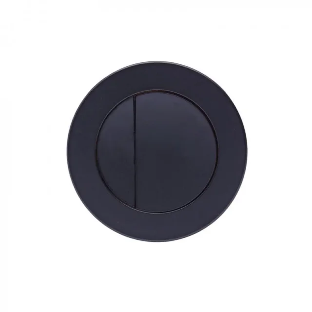 Roper Rhodes Round Dual Flush Button - Black detail view - Image 1