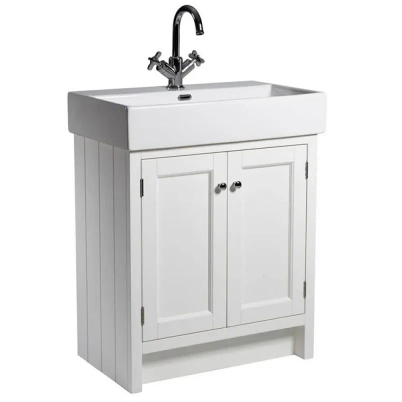 Roper Rhodes 700mm Hampton Countertop Unit - Chalk White detail view - Image 1