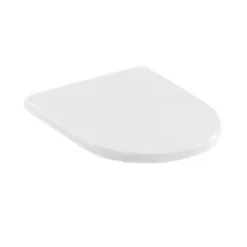 Britton Curve 2 Soft Close Seat Gloss White detail view - Image 1