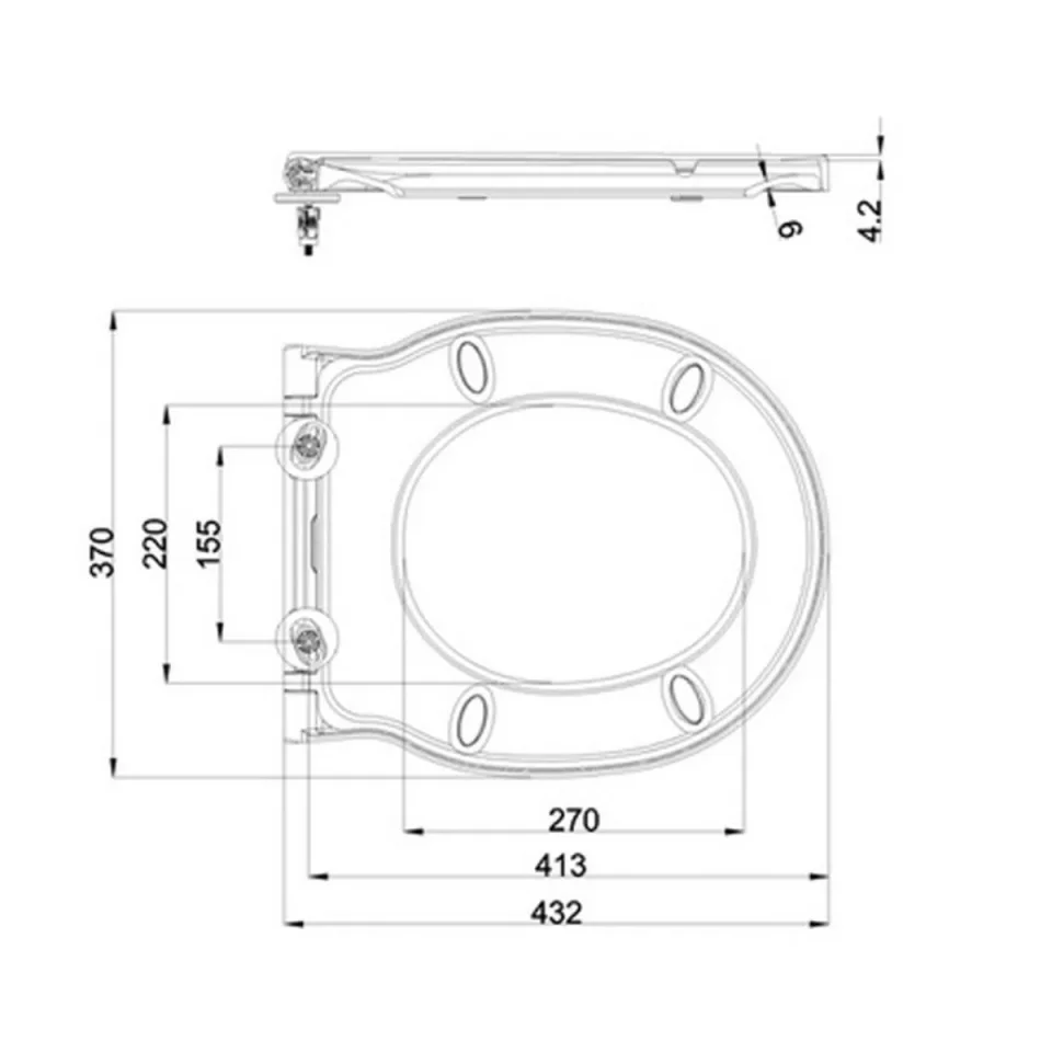 Britton Trim Soft Close Seat detail view - Image 2