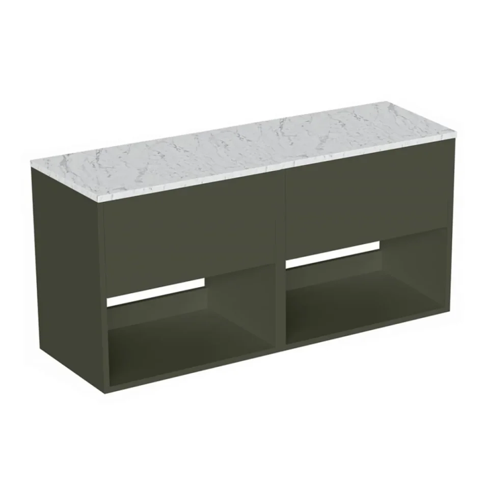 Britton Hackney Worktop 1200mm Carrara detail view - Image 1