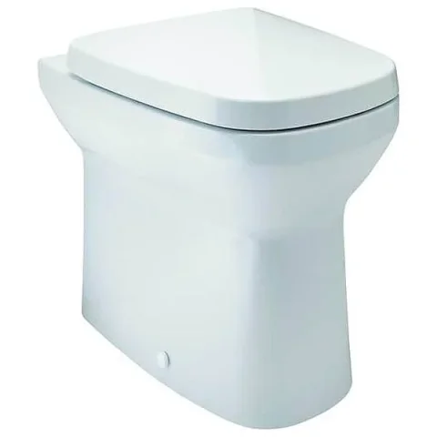 Britton My Home Soft Close Seat Gloss White detail view - Image 1