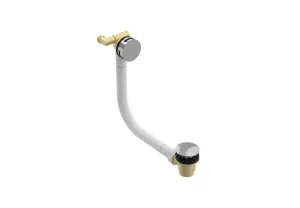 Saneux Cos Bath Filler Overflow & Clicker Waste - Chrome