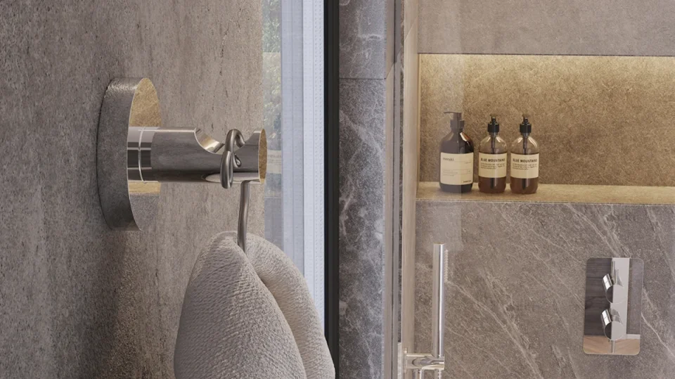 Saneux Cos Robe Hook - Brushed Brass detail view - Image 2