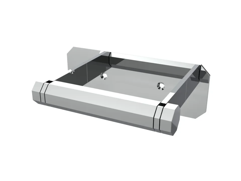 Saneux Cromwell Toilet Roll Holder - Chrome detail view - Image 1