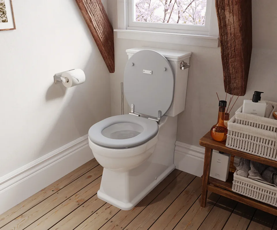 Saneux Cromwell Toilet Roll Holder - Chrome detail view - Image 3