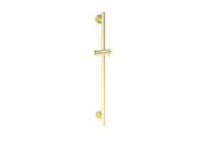 Saneux Cos Round Shower Slider Rail - Brushed Brass