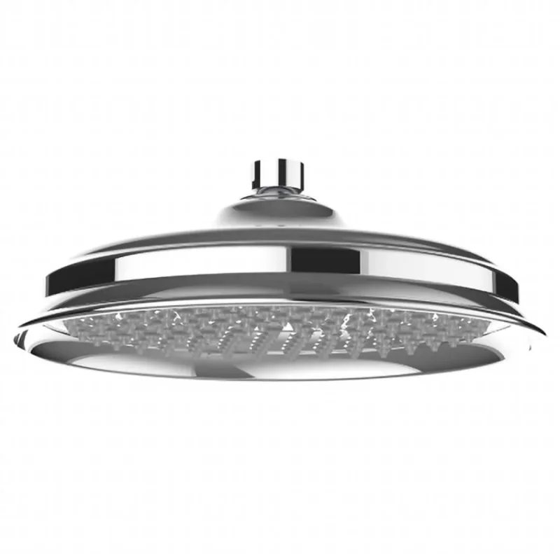 Saneux Cromwell 220mm Shower Head - Chrome detail view - Image 1