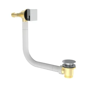 Saneux Tooga Bath Filler, Overflow & Clicker Waste - Chrome