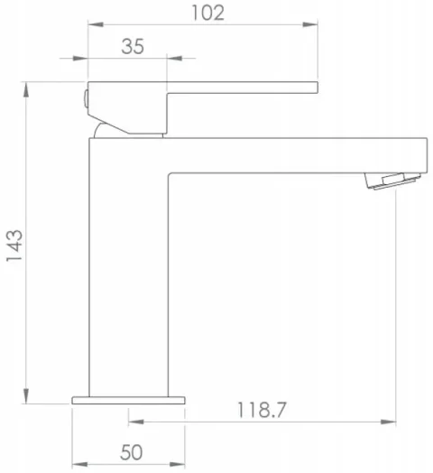 Saneux Tooga Basin Mixer - Matte Black detail view - Image 2