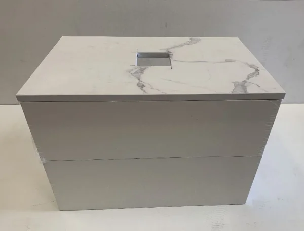 Saneux Austen 72cm 2 Drawer Wall Mounted Unit - Matte White