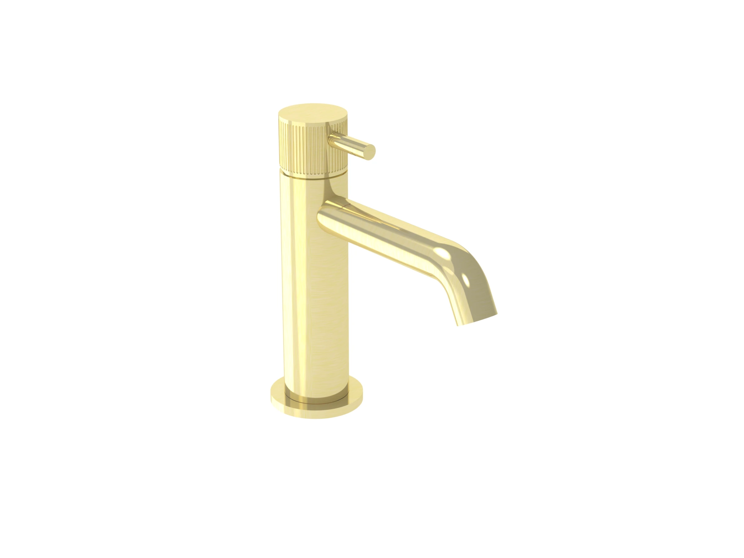 Saneux Cos Basin Mixer Kit - W/ Classic Handle - Brushed Brass (pvd)