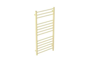 Saneux Ember 1000x500mm Pre-filled Towel Rail - Brushed Brass