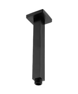 Saneux Tooga 100mm Square Ceiling Mounted Shower Arm - Matte Black