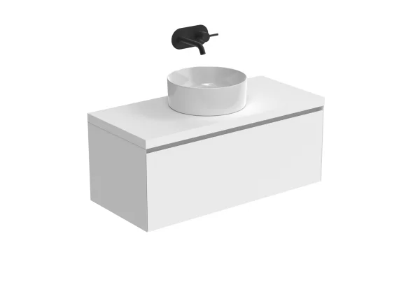 Saneux Uni 100cm Countertop - Matte White