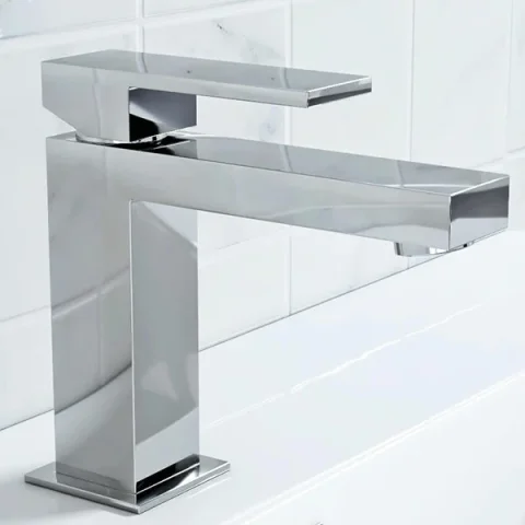 Saneux Tooga Basin Mixer - Chrome detail view - Image 2