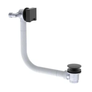 Saneux Tooga Easy Clean Bath Filler Overflow & Clicker Waste - Matte Black