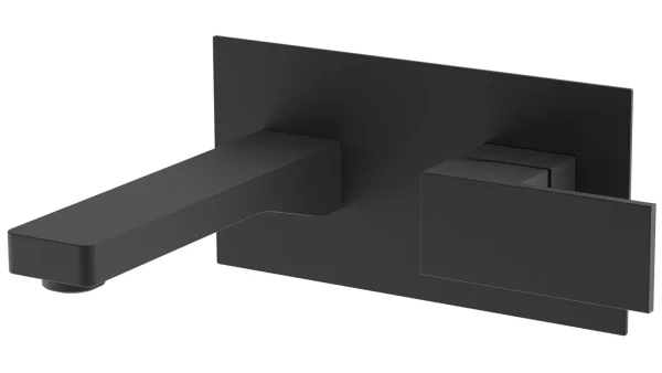 Saneux Tooga Wall Mounted Basin Mixer - Matte Black
