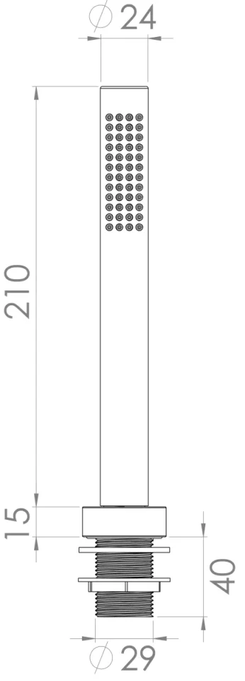 Saneux Cos Pull Out Handspray Kit - Chrome detail view - Image 2