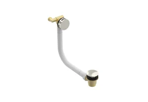 Saneux Cos Bath Filler Overflow & Clicker Waste - Brushed Nickel