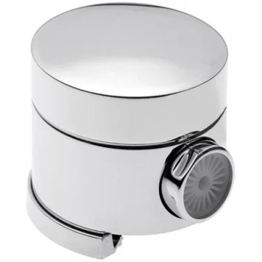Saneux Tooga Easy Clean Bath Filler, Overflow & Clicker Waste - Chrome detail view - Image 2