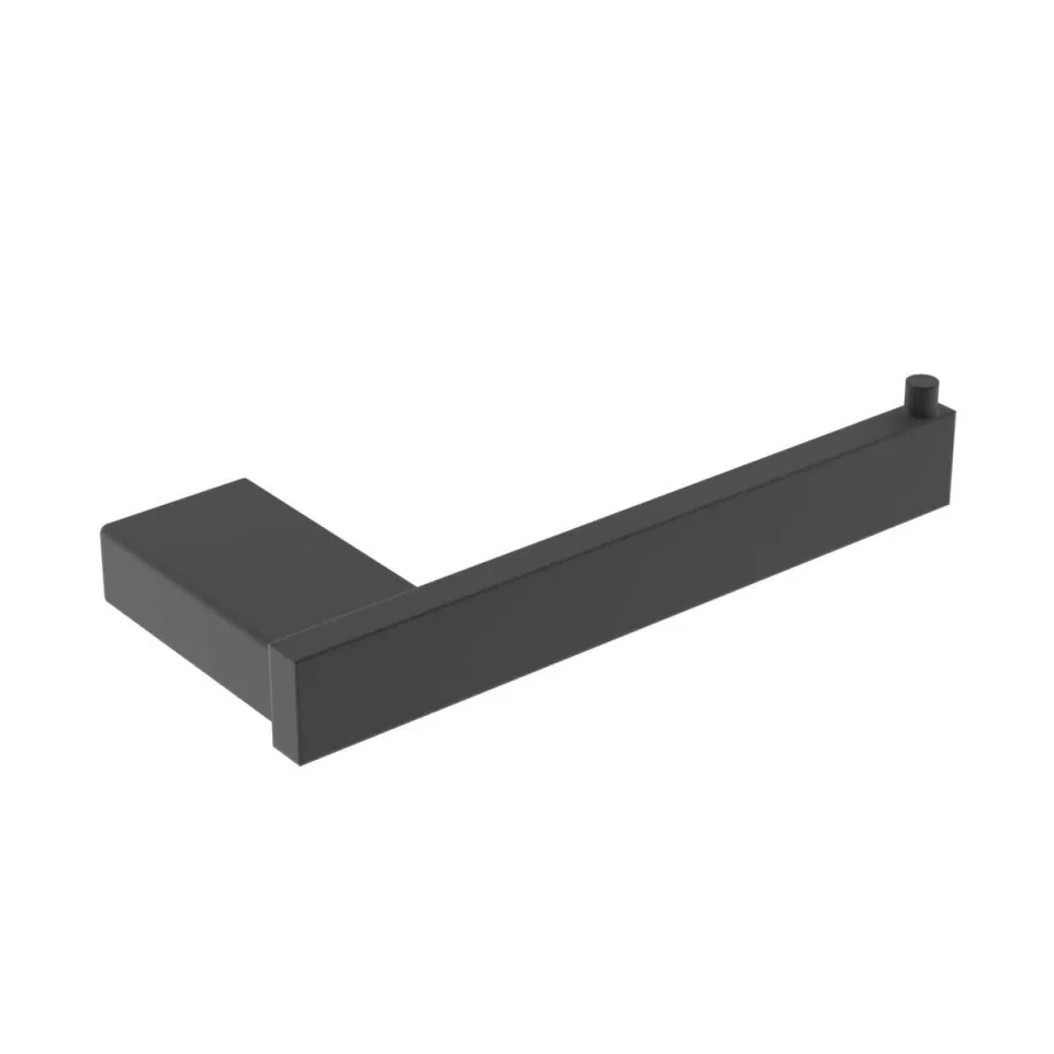 Saneux Tooga Toilet Roll Holder - Matte Black detail view - Image 1
