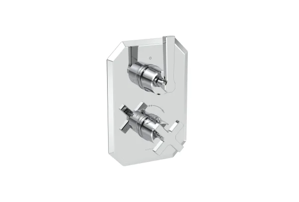 Saneux Cromwell 2 Way Thermostatic Shower Valve Kit With Lever Handles - Chrome