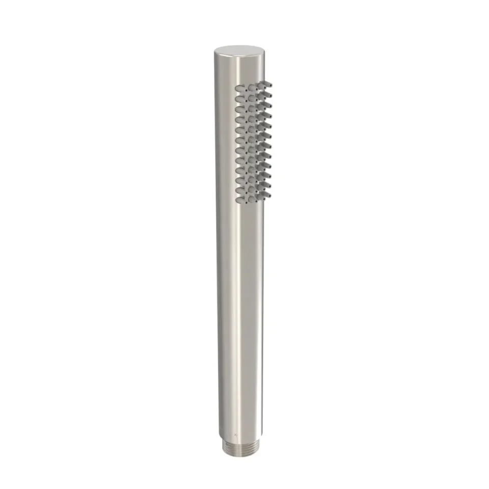 Saneux Cos Slim Round Shower Handset - Brushed Nickel detail view - Image 1