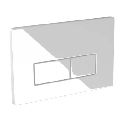 Saneux Flushe 2.0 Square Flush Plate - Gloss White