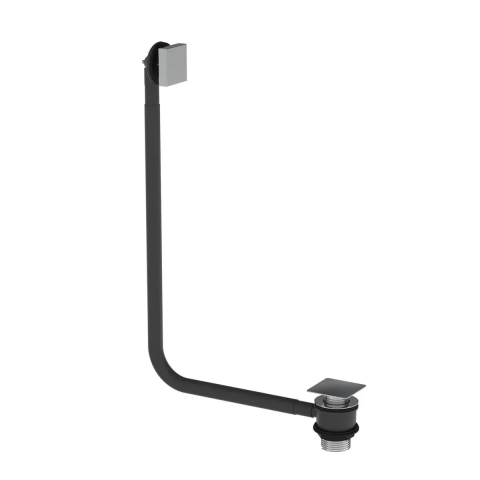 Saneux Tooga Easy Clean Overflow & Clicker Waste - Chrome detail view - Image 1