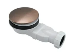 Just Taps Kono Slim Shower Waste Brushed Bronze