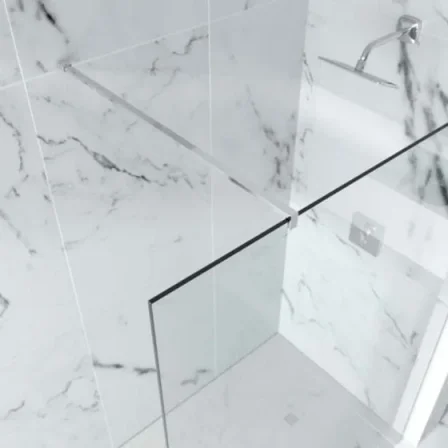 Merlyn 10 Series Shower Wall With Wall Profile Only *600mm detail view - Image 2
