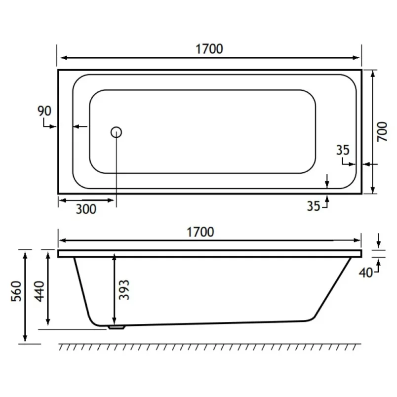 Eastbrook Malin Se 1700x700 (440) 5mm White detail view - Image 2