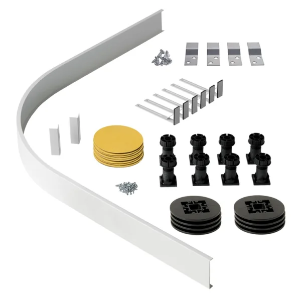 Eastbrook Volente Legs & Panel Quad Trays Up To 1200 X 1000 White