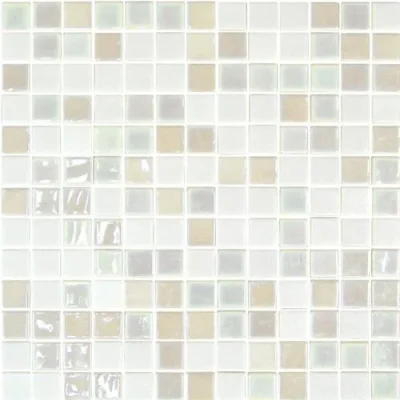 Onix Stoneglass Blends Stoneglass Opalo Blanco 333x333mm 9x Mosaic Sheets per Box product image - Image 1