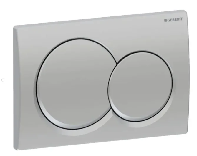 Geberit Alph Flush Plate Matte Chrome product image - Image 1