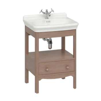 Burlington Guild Floor Standing Vanity 620mm Dark Oak product image - Image 1