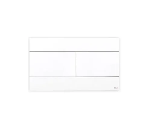 Oli Slim White Soft Touch Flush Plate Manual K product image - Image 1