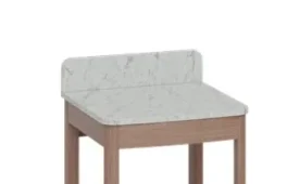 Burlington Guild Vanity Top 560mm With Upstand Cararra product image - Image 1