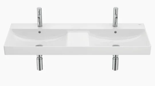 Roca Ona Wall Hung Basin 1200mm - White product image - Image 1