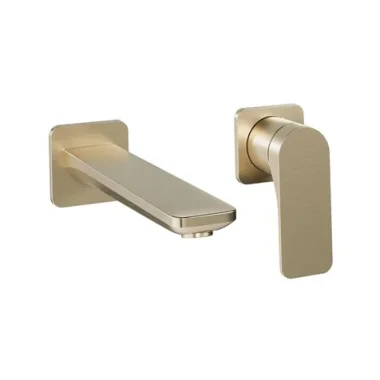 Crosswater Fuse 2 Hole Basin Set Brushed Brass product image - Image 1