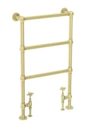 The Pantiles 966 x 673mm Towel Rail - Brushed Brass By The Tunbridge Wells Brassware Co. product image - Image 1