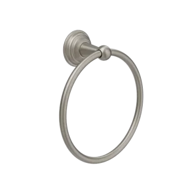 Crosswater Belgravia Towel Ring Brushed Nickel product image - Image 1