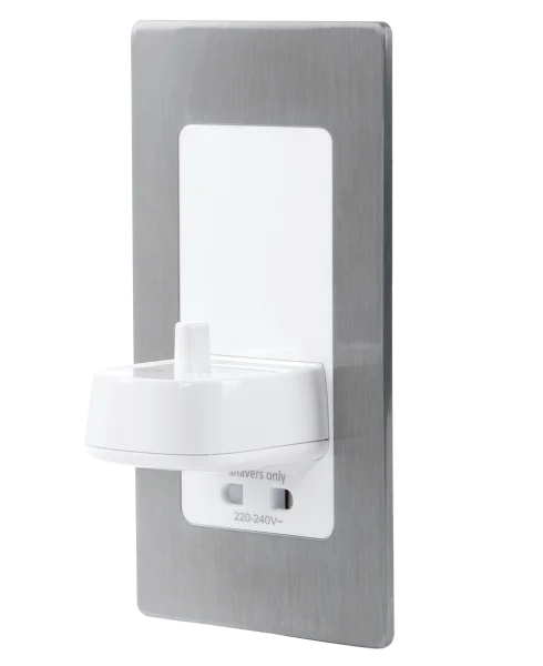 Proofvision Electric Toothbrush Charger W.shaver Brushed Steel