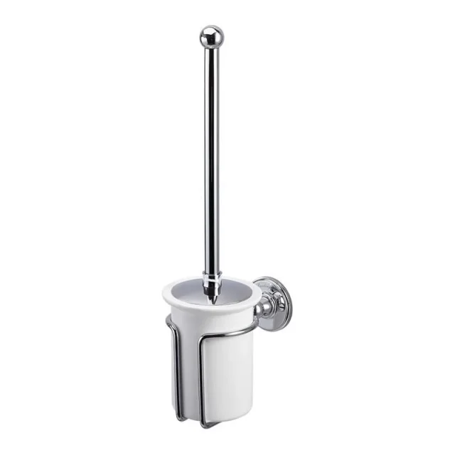 Burlington Toilet Brush & Holder Chrome product image - Image 1