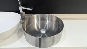 	AVA Countertop 400mm Freestanding Basin Brushed Stainless Steel - Ex Display
