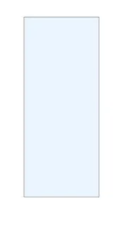 London Showers Bespoke 450 x 1850 mm 10mm EasyClean Shower Glass product image - Image 1