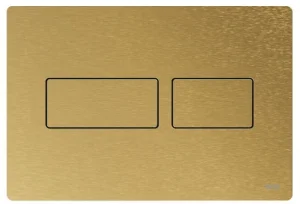 Tece Solid Dual Flush, Brushed Brass New