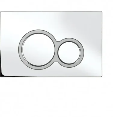 Bauhaus Central Flush Plate Chrome product image - Image 1